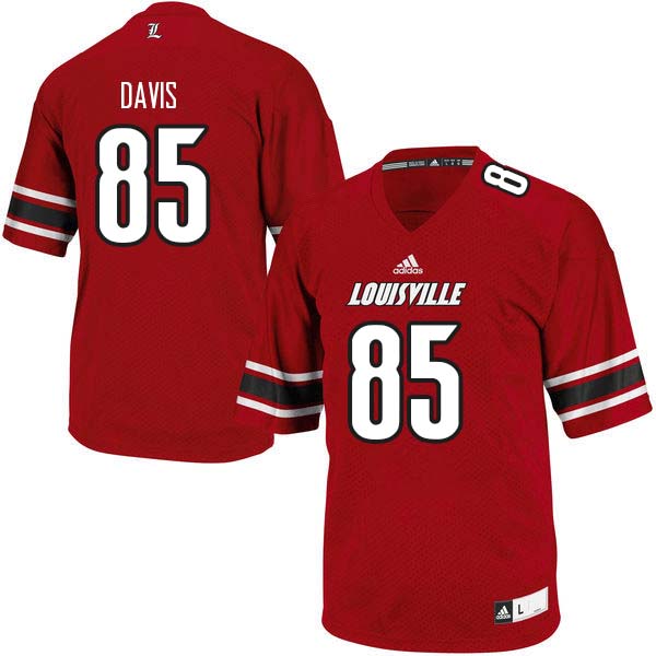 Men Louisville Cardinals #85 Jordan Davis College Football Jerseys Sale-Red